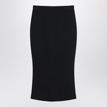  Givenchy Black midi skirt with pleats on the back