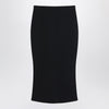 Givenchy Black midi skirt with pleats on the back