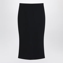  Givenchy Black midi skirt with pleats on the back