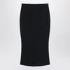 Givenchy Black midi skirt with pleats on the back