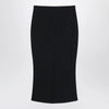 Givenchy Black midi skirt with pleats on the back