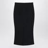 Givenchy Black midi skirt with pleats on the back