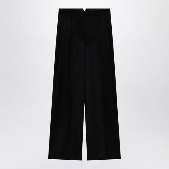 Givenchy Black wool wide trousers