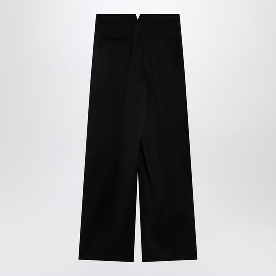 Givenchy Black wool wide trousers