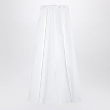  Givenchy White pleated cotton trousers
