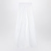 Givenchy White pleated cotton trousers