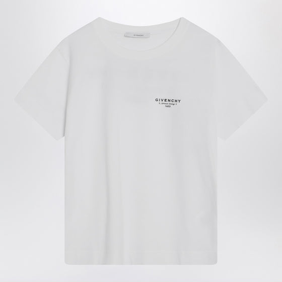 Givenchy White cotton T-shirt with logo