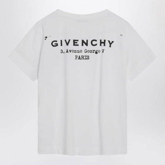 Givenchy White cotton T-shirt with logo