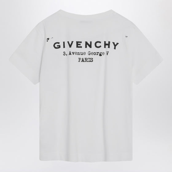 Givenchy White cotton T-shirt with logo