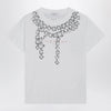 Givenchy Deconstructed Crystals cotton T-shirt in white