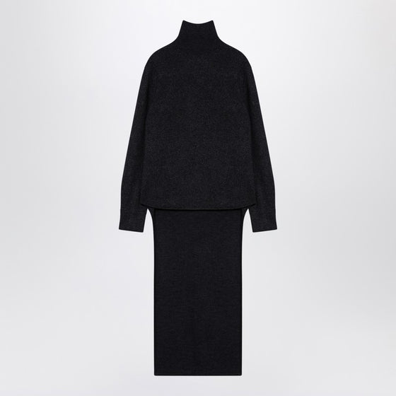 Givenchy Dark grey turtleneck with drawstring