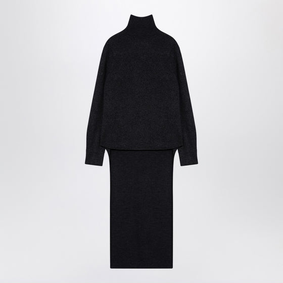 Givenchy Dark grey turtleneck with drawstring