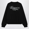 Givenchy Black brushed cotton sweatshirt with logo