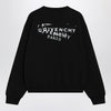 Givenchy Black brushed cotton sweatshirt with logo