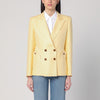 Blazé Milano Double-breasted Charmer Clarity butter-coloured jacket