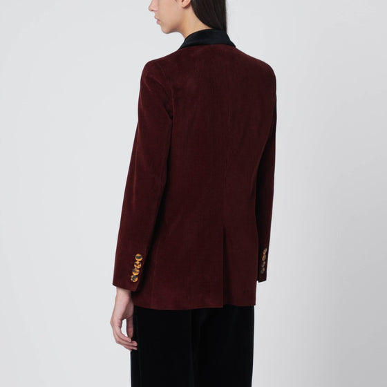 Blazé Milano Blazer Classic Touch in bordeaux velvet