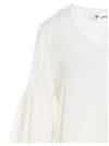 Di.la3 Pari' Puff-sleeve Silk Shirt
