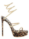 René Caovilla Cleo Leopard Sandals