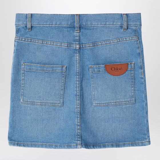 Chloé Blue denim mini skirt