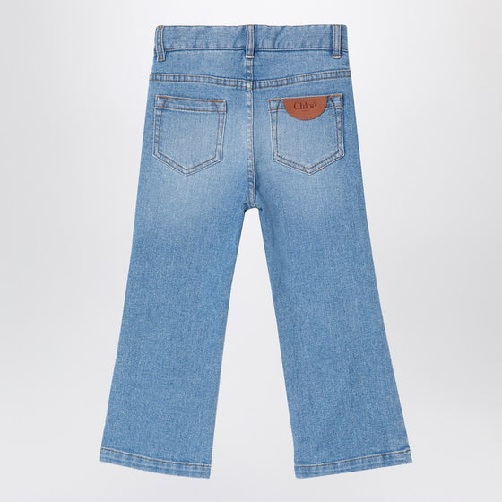 Chloé Blue washed-effect jeans