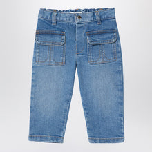  Chloé Blue washed-effect jeans