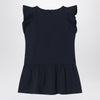 Chloé Navy blue cotton dress with logo