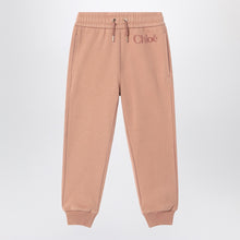  Chloé Antique pink joggers with logo