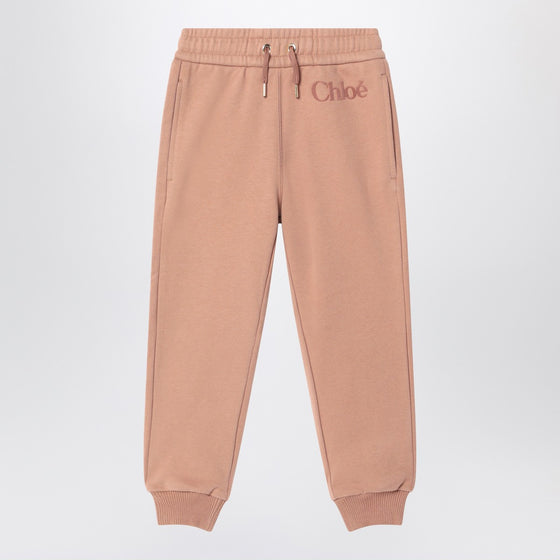 Chloé Antique pink joggers with logo