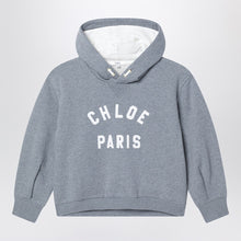  Chloé Grey hoodie with logo