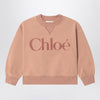 Chloé Antique pink sweatshirt with logo