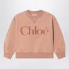 Chloé Antique pink sweatshirt with logo