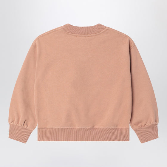 Chloé Antique pink sweatshirt with logo