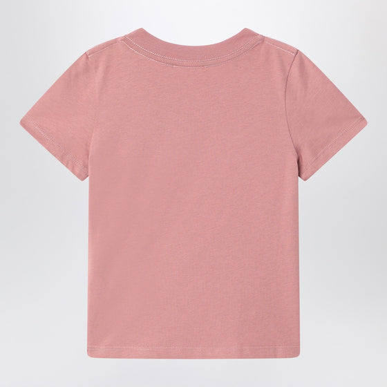Chloé Pink cotton T-shirt with logo
