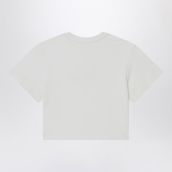 Chloé White T-shirt with embroidered logo