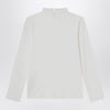 Chloé White top with high neck and ruffles
