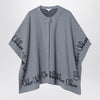 Chloé Grey cape-style jacket with logo