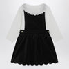 Chloé White and blue velvet dress