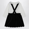 Chloé White and blue velvet dress