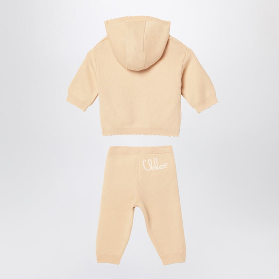 Chloé Beige hoodie and pants set