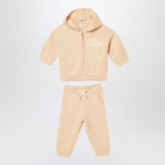 Chloé Beige hoodie and pants set