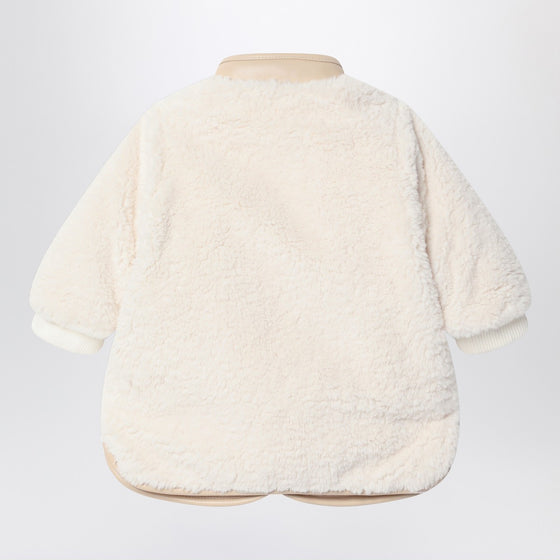 Chloé White shearling-effect jacket