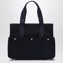  Chloé Blue diaper bag with logo