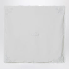  Chloé White cotton blanket with embroidery
