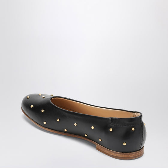 Chloé Black ballet flats with small studs