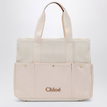  Chloé Ivory diaper bag with logo