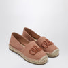 Chloé Pink espadrilles with logo embroidery