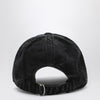 Acne Studios Faded black baseball cap with embroidered logo