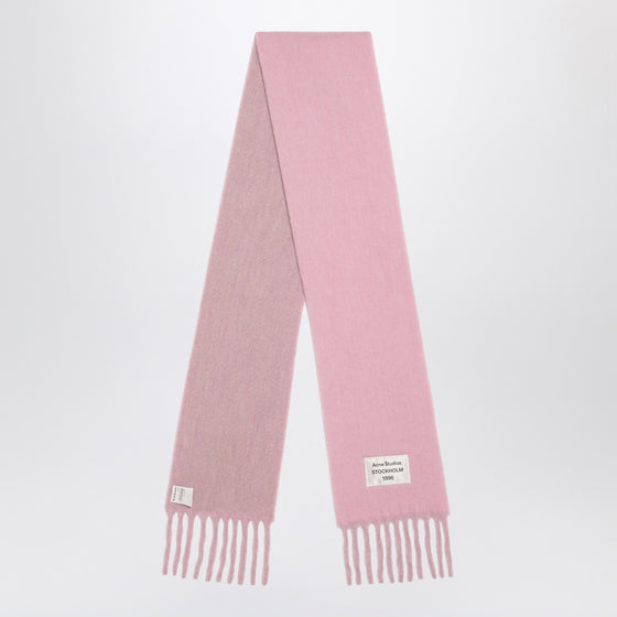 Acne Studios Pink/lilac scarf in wool and alpaca blend