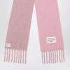 Acne Studios Pink/lilac scarf in wool and alpaca blend