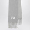 Acne Studios Grey/light grey scarf in wool and alpaca blend